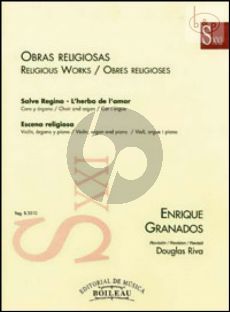 Salve Regina-L'Herba de l'amor (SATB-Organ) and Escena Religiosa