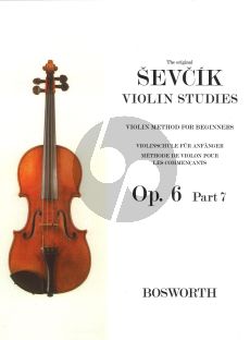 Sevcik Violin Method for Beginners Op.6 Vol.7 (5th Position and combining the various Positions)