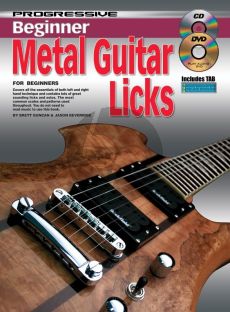 Duncan-Beveridge Progressive Beginner Metal Guitar Licks (Bk-CD-DVD)