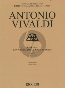 Vivaldi Concerto d-minor RV 239 (Op.VI/6) Violin-Strings-Bc. (edited by Alessandro Borin)