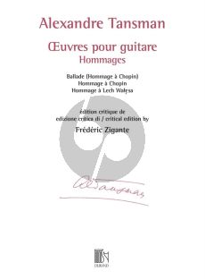 Tansman Oeuvres pour guitare - Hommages (Frédéric Zigante)