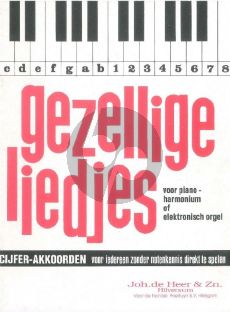 Album Gezellige Liedjes vol.4 Cijferakkoorden voor Piano, Harmonium of Elektronisch Orgel