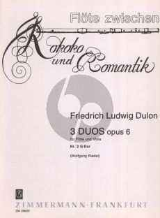 Dulon 3 Duos Op. 6 No. 2 G-dur Flöte und Viola (Wolfgang Riedel)