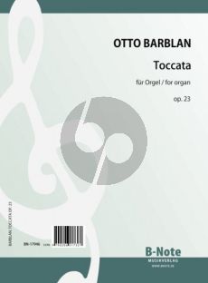 Barblan Toccata Op. 23 Orgel