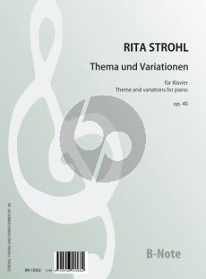 Strohl Theme und Variationen Op. 40 Klavier