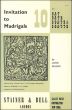 Wilbye Invitation to Madrigals Vol. 10 Wilbye 6 Madrigales (SAT, SATB, SSATB and SSTTB) (edited by E. H. Fellowes rev. Thurston Dart)