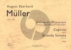 Muller Caprice Op.4 and Grande Sonate Op.36 for Piano Solo (Urtext)