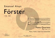 Forster Piano Quartets Op.10 nr. 1 and 2 (1796) for Piano, Violin, Viola and Cello (Score and Parts)