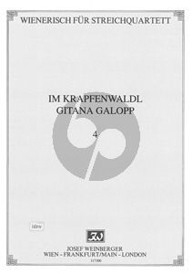 Wienerisch Vol.4 Strauss J.(Sohn) Im Krapfenwald Op.336 & Strauss (Vater) Gitana-Galopp Op.108 2 Vi.-Va.-Vc. (Stimmen)