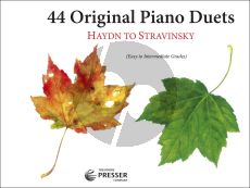 Album 4 Original Piano Duets Haydn to Strawinsky for Piano 4 Hands (Easy to Intermediate Grades)