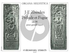 Zbinden Prelude et Fugue Op. 58 Orgel