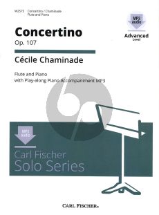 Chaminade Concertino for Flute Solopart and Audio online with Piano Accompaniment (Grade 4 - 5 Artisan Level)