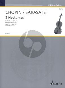 Chopin 2 Nocturnes Op.9 No.2 and Op.27 No.2) for Violin and Piano (transcr. by Pablo de Sarasate) (edited by Wolfgang Birtel)