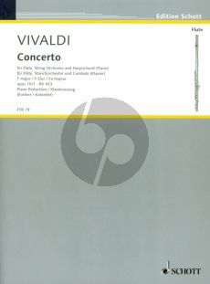 Vivaldi Concerto F-major Op.10 No.1 (PV 261 /RV 433) (La Tempesta di Mare) for Flute-Strings and Bc Edition for Flute and Piano (edited by Fortner/Kolneder)