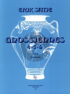 Satie Gnossiennes Vol.2 No. 4 - 5 - 6 for Piano (Edited by Gerard Hengeveld)