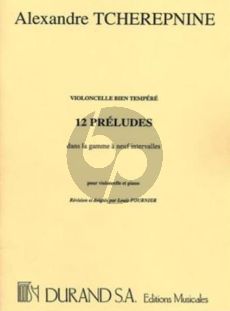 Tcherepnin 12 Preludes Op.38 Violoncelle et Piano (Pierre Fournier)