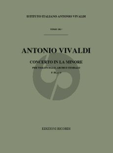 Vivaldi Concerto a-minor RV 422 F.III n.4 Violoncello-Strings-Bc (Score) (Gian Francesco Malipiero)