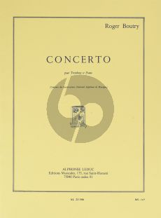 Boutry Concerto pour Trombone et Piano