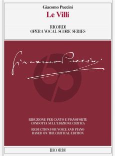 Puccini Le Villi Vocal Score (it,/engl.) (edited by Martin Deasy)