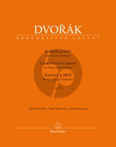 Dvorak Konzert g-moll Op.33 B 63 Klavier und Orchester (2 Klaviere red. von Karel Šolc) (harausgeber Robbert van Steijn)