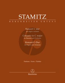 Stamitz Concerto C-major for Bassoon and Orchestra (Full Score) (edited by Ondrej Šindelár)