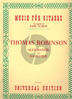 Robinson Allemande und Gaillarde Gitarre (Karl Scheit)