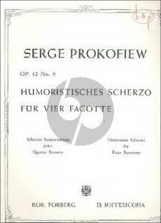 Humoristisches Scherzo Op.12 No.9 4 Bassoons