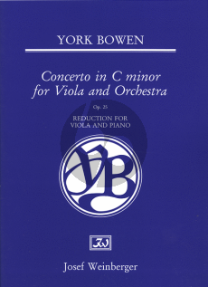 Bowen Concerto Op.25 C Minor (Viola and Orchestra) (Pianoreduction Viola and Piano)