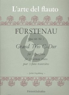 Furstenau Grand Trio C-dur Op. 66 No. 1 3 Flöten (Part./Stimmen) (Judah Engelsberg)