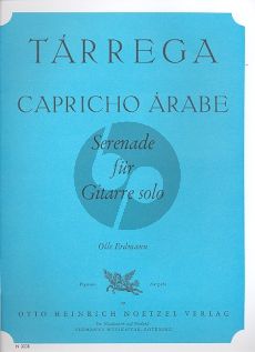 Tarrega Capriccio Arabe Gitarre (ed. Olle Erdmann)