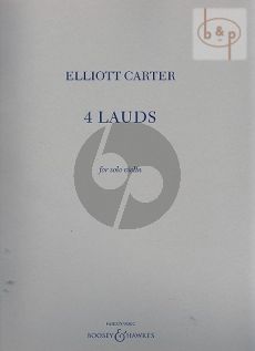 4 Lauds (1999) for Violin Solo