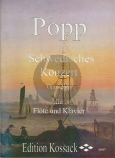 Popp Schwedisches Konzert Op.266 Flöte und Klavier (Widdermann) (Grade 4)