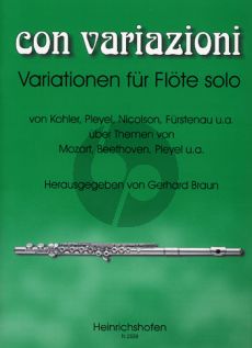 Con Variazioni Flöte solo (von Kohler-Pleyel- Nicolson-Furstenau u.a.) (Gerhard Braun)