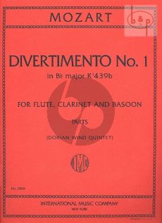 Divertimento No.1 B-flat major (KV.anh.229) (KV 439a)