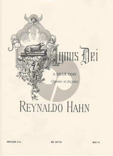 Hahn Agnus Dei (1897) (2 Voices-Piano[Organ]) (Sopr.-Barytone) (lat.)