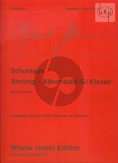 Ahnung - Albumblatt (edited by Beiche-Reutter)