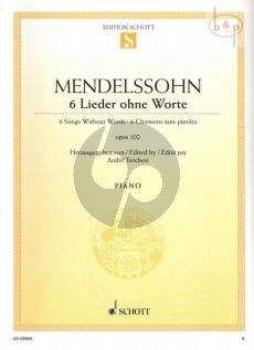 6 Lieder ohne Worte Op.102 fur Klavier