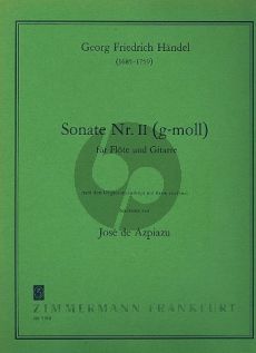 Handel Sonate No. 2 g-moll Flote und Gitarre (Don Azpiazu)