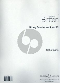 Britten String Quartet No.1 Op.25 D-Major Parts