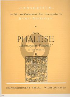 Phalese Antwerpener Tanzbuch Vol.2 4 Blockflöten (SATB) (Part./Stimmen) (Helmut Monkemeyer)