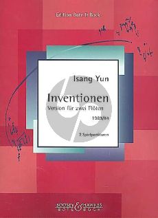 Yun Inventionen 2 Flöten (1983 / 84)