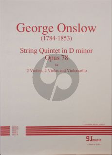 Onslow Quintet d minor Op. 78 2 Violins-2 Violas and Cello (Parts)