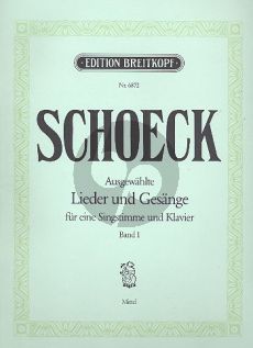 Schoeck Ausgewählte Lieder und Gesänge Vol1 Mittlere Stimme und Klavier (dt./engl./franz.)