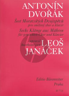 Dvorak 6 Klange aus Mahren SATB-Klavier (Janacek) (Tschech./Deutsch.)