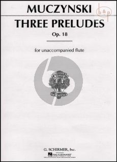 Muczynski 3 Preludes Op.18 Flute solo