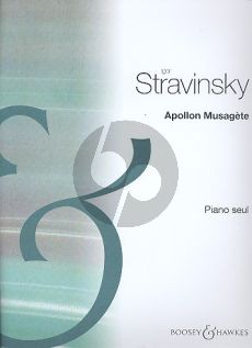 Strawinsky Apollon Musagete for Piano Solo (Ballet en 2 tableaux)