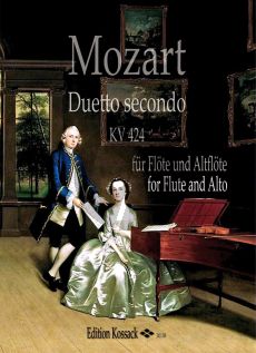 Mozart Duetto secondo KV 424 für Flöte und Altflöte (Part./Stimmen) (transcr. Barbara Hill)