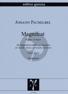 Pachelbel Magnificat D-Dur für Doppelchor und Doppelorchester (Chorpartitur) (Rudolf Lück)