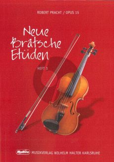 Pracht Neue Bratsche Etuden Op.15 Vol.3 (Etuden in der 1 - 2 - 3.Lage) (Viola)