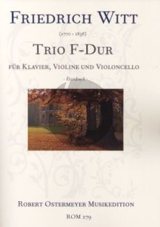 Witt Trio F-dur Klavier-Violine und Violoncello (Part./Stimmen)